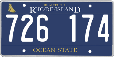 RI license plate 726174