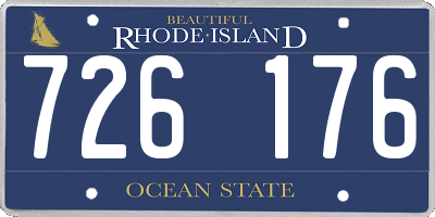 RI license plate 726176