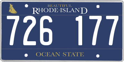 RI license plate 726177