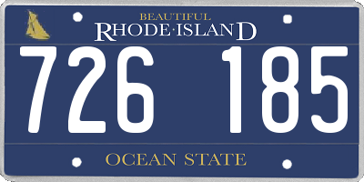 RI license plate 726185
