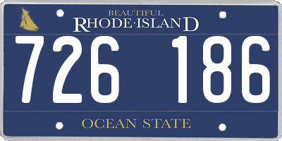 RI license plate 726186