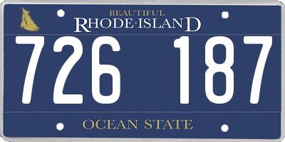 RI license plate 726187