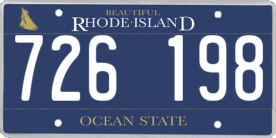 RI license plate 726198