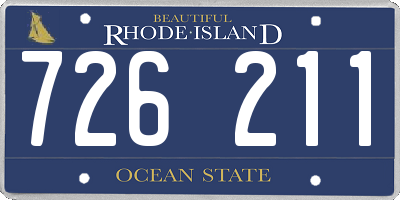 RI license plate 726211
