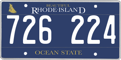 RI license plate 726224