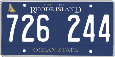 RI license plate 726244