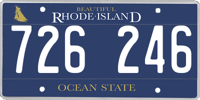 RI license plate 726246