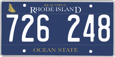 RI license plate 726248