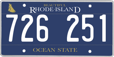 RI license plate 726251
