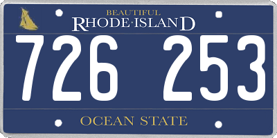 RI license plate 726253