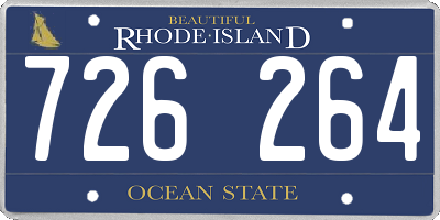 RI license plate 726264
