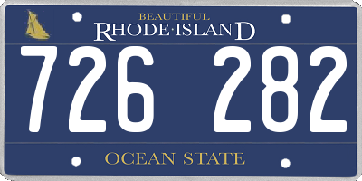 RI license plate 726282