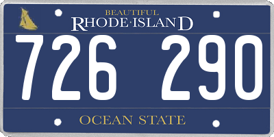 RI license plate 726290