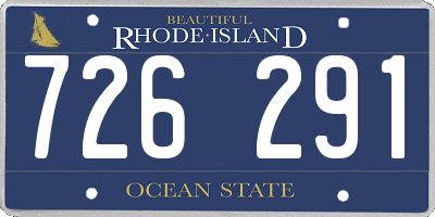 RI license plate 726291