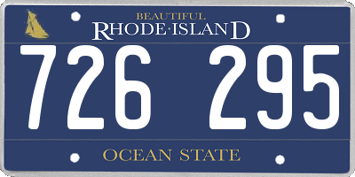 RI license plate 726295