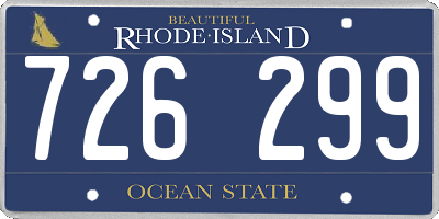 RI license plate 726299