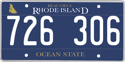 RI license plate 726306