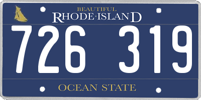 RI license plate 726319