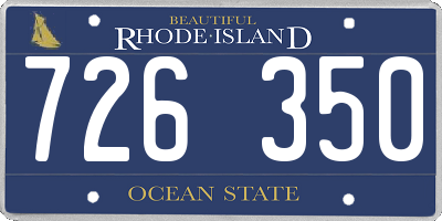 RI license plate 726350