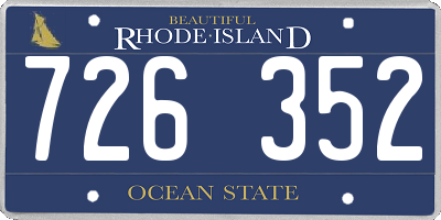 RI license plate 726352
