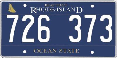 RI license plate 726373