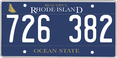 RI license plate 726382