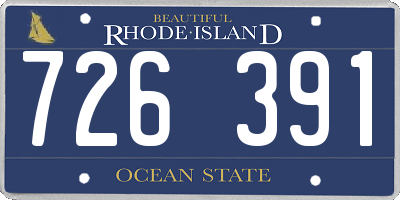 RI license plate 726391