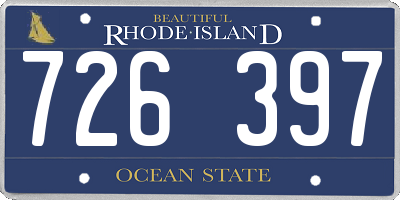RI license plate 726397