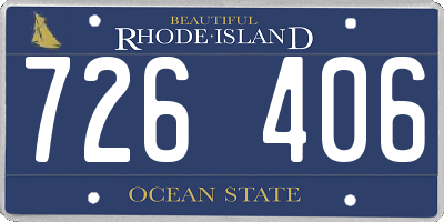 RI license plate 726406
