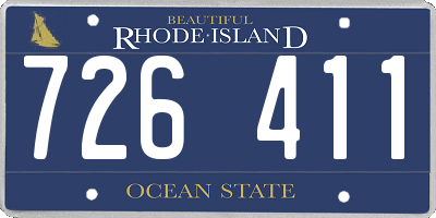 RI license plate 726411