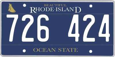 RI license plate 726424