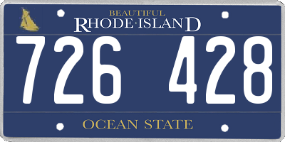 RI license plate 726428