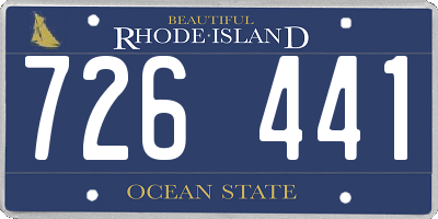 RI license plate 726441