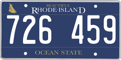 RI license plate 726459