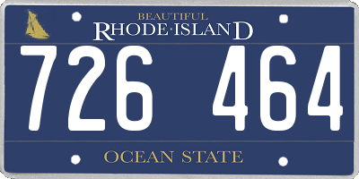 RI license plate 726464