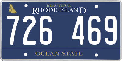 RI license plate 726469