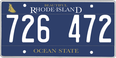 RI license plate 726472