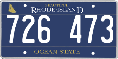 RI license plate 726473