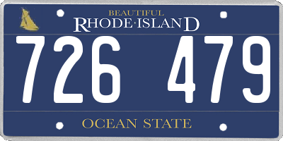 RI license plate 726479