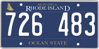 RI license plate 726483