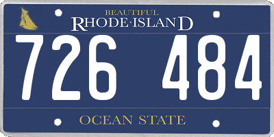 RI license plate 726484