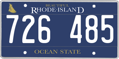 RI license plate 726485