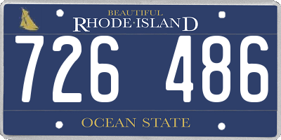 RI license plate 726486