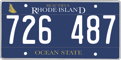RI license plate 726487