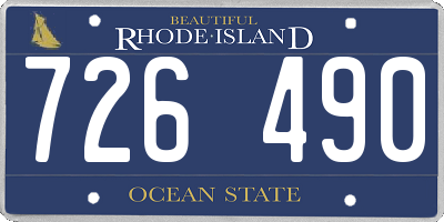 RI license plate 726490