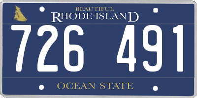 RI license plate 726491