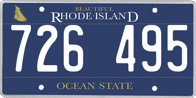 RI license plate 726495