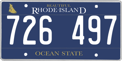 RI license plate 726497