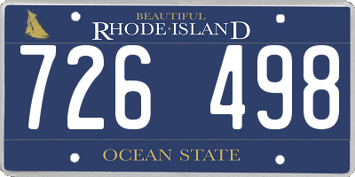 RI license plate 726498