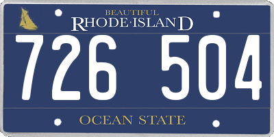 RI license plate 726504